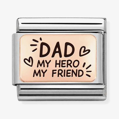 Composable CLASSIC Plates Dad My Hero My Friend Charm
