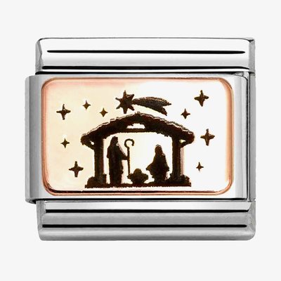CLASSIC Rose Gold Nativity Charm