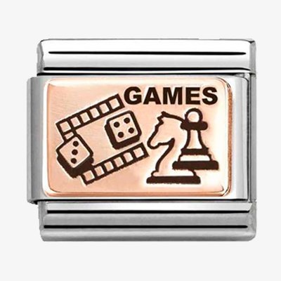 CLASSIC Rose Gold Chess Charm