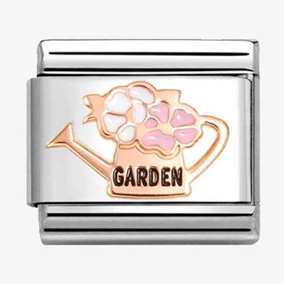 CLASSIC Rose Gold Gardening Watering Can Charm