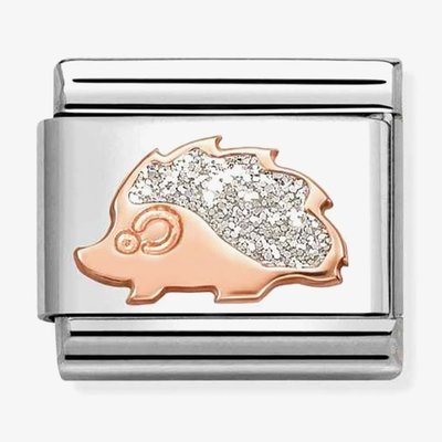 Nomination Composable Classic Rose Gold Glitter Hedgehog Charm 430205/31