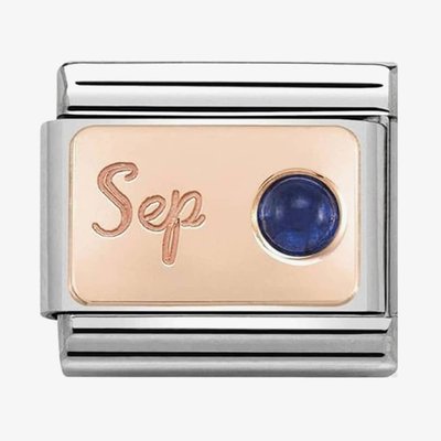CLASSIC Rose Gold September Sapphire Charm