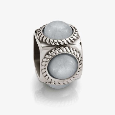 Cubiamo Jade Grey Cube Charm