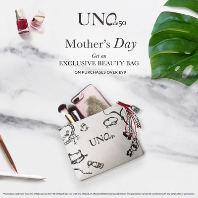 UNOde50 Mother's Day Beauty Bag MOTHERS DAY '21 GWP