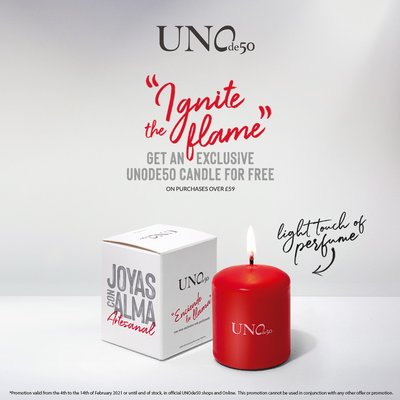 UNOde50 Red Candle MKTPRO0183