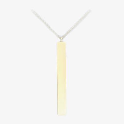 9ct Yellow Gold Vertical Bar Pendant
