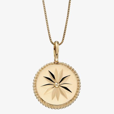 9ct Yellow Gold Wellness Symbol Necklace GP2281