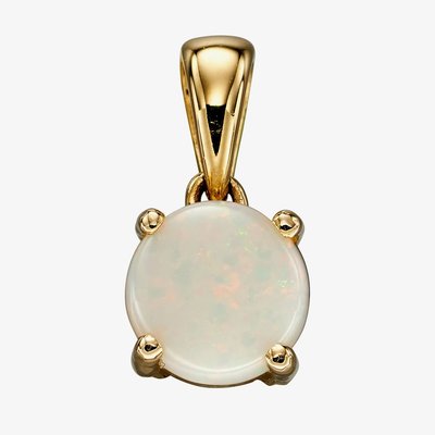 9ct Yellow Gold Opal October Birthstone Loose Pendant