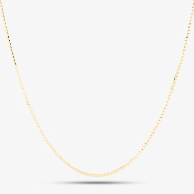 9ct Yellow Gold Fine Curb Chain