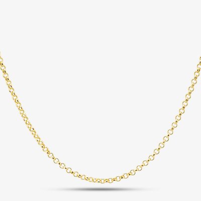 9ct Gold 16 inch Round Belcher Chain Necklace