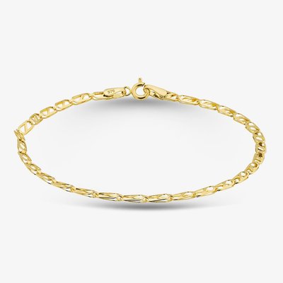 9ct Yellow Gold 7 Inch Oval Link Chain Bracelet