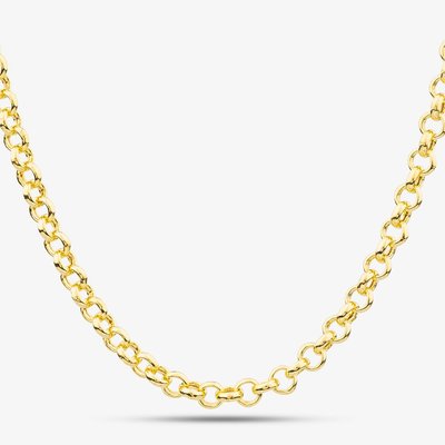 9ct Gold 18 inch Round Belcher Chain Necklace HRB130-18
