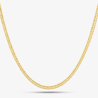 9ct Yellow Gold 20 Inch Diamond-Cut Curb Chain 1.13.6375
