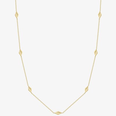 9ct Yellow Gold 17-Inch Kite Motif Necklace CA034-17