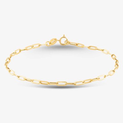 9ct Yellow Gold Paper Chain Bracelet