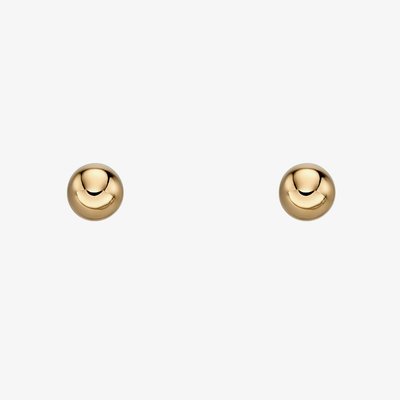 9ct Yellow Gold 6mm Ball Stud Earrings