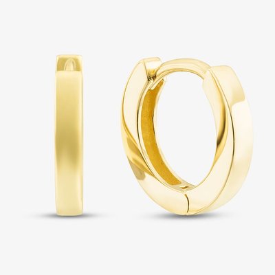 9ct Yellow Gold Hinged Hoop Earrings
