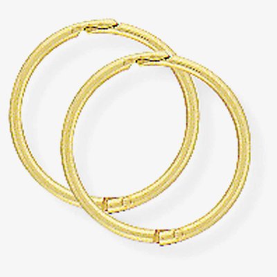 9ct 11mm Hinged Sleeper Hoops