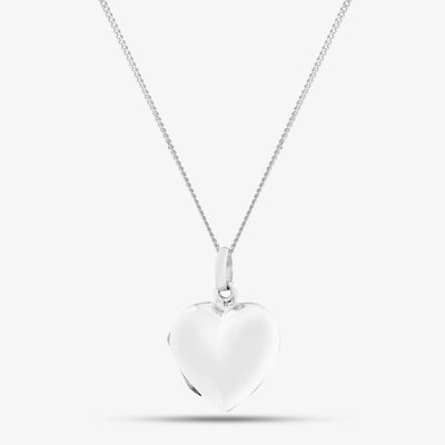 Sterling Silver Heart Locket Pendant