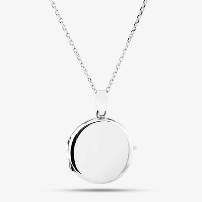 Engravables- Silver Plain Round Locket