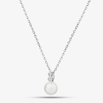 Sterling Silver Freshwater Pearl & Cubic Zirconia Pendant AP17998Z-WFM/R