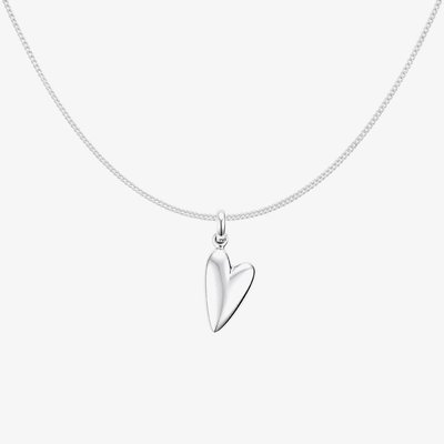 Sterling Silver Organic Heart Pendant P5656 N2326