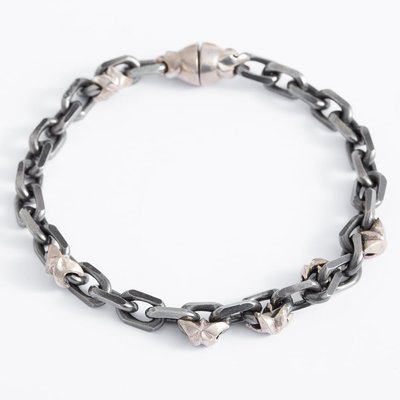 Oxidised Star Chain Bracelet BLT12
