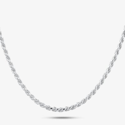Silver 18 Inch Rope Chain SDCR-320-AG-18