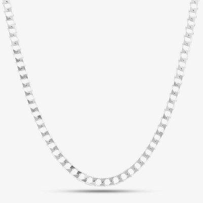 Sterling Silver 20 Inch Square Curb Chain