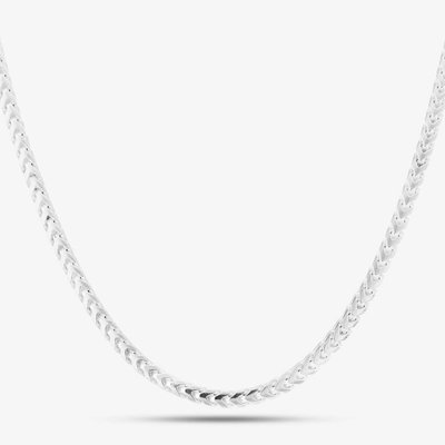 Sterling Silver 18 Inch Square Foxtail Chain