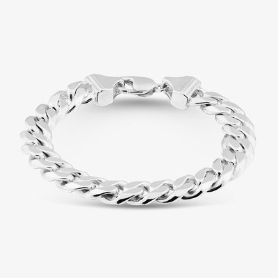 Sterling Silver 11mm Curb Chain Bracelet