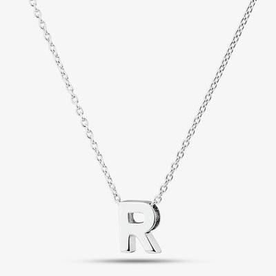 Sterling Silver R Initial Pendant CN2583RX11800R1