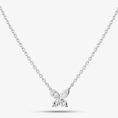 Sterling Silver Cubic Zirconia Butterfly Pendant 05S2AZN579204