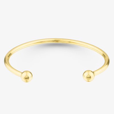 Childrens Gold Plated 40x50mm Torque Bangle