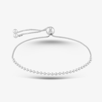 Sterling Silver Adjustable Box Chain Bracelet