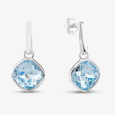 Sterling Silver Blue Sapphire Dropper Earrings