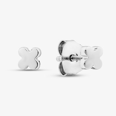 Sterling Silver Clover Stud Earrings CEC3802XX0000R1