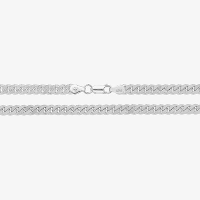 Silver 22 Inch Close Curb Chain