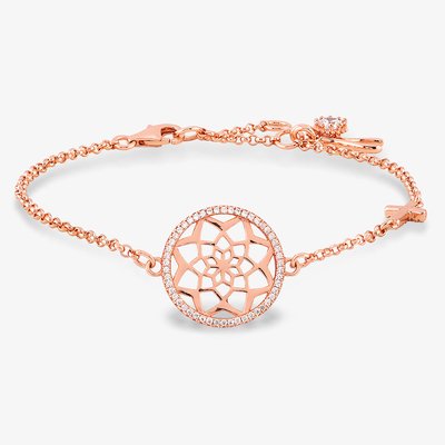 Rosa Lea Pave Flower Mandala Bracelet
