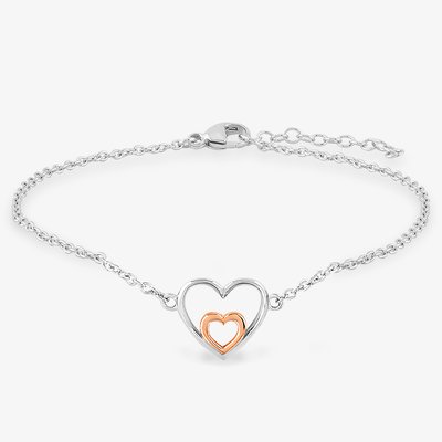 Rosa Lea Double Heart Bracelet
