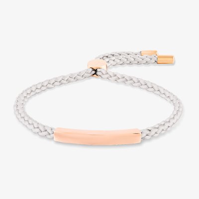 Rosa Lea Grey Cord Bar Toggle Bracelet
