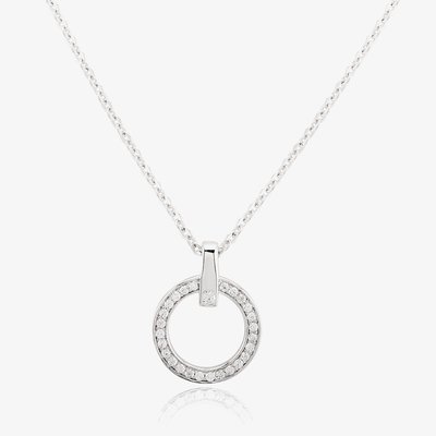 Rosa Lea Open Circle Pave Pendant