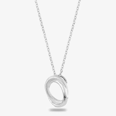 Rosa Lea Pave Frosted Sparkle Intertwined Rings Pendant