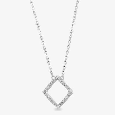 Rosa Lea Pave Square Necklace