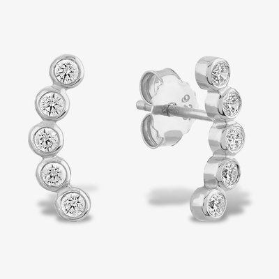 Rosa Lea Bubble Curved Stud Earrings