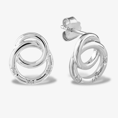 Rosa Lea Double Ring Earrings