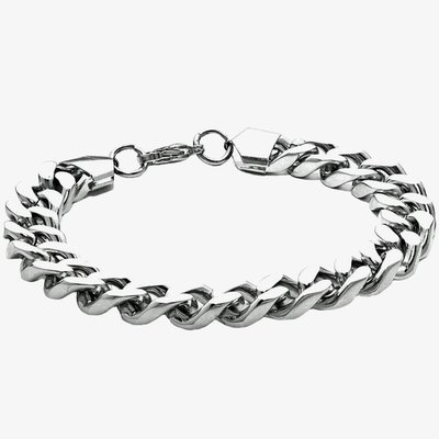 Bourne and Wilde Mens Chunky Curb Bracelet USS-777SS8.5L7.0