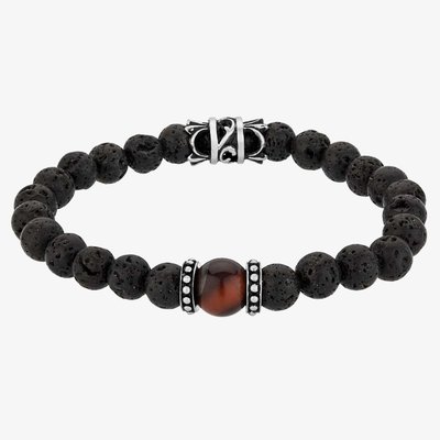 Bourne and Wilde Mens Tigers Eye Bead Bracelet UR04-01