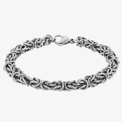 Bourne and Wilde Mens Oxidised Multi Ring Bracelet