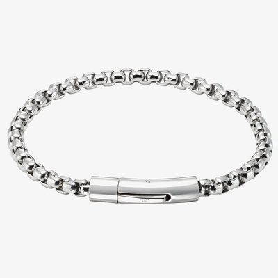 Unique Stainless Steel Polished 21cm Bracelet